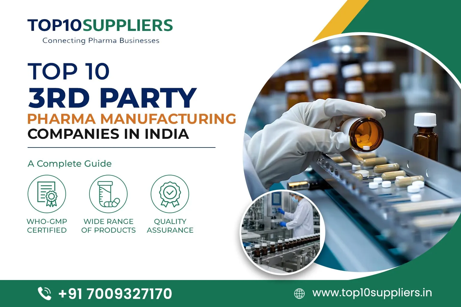 Top 10 3rd Party Pharma Manufacturing Companies in India